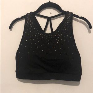 Large Black Gaiam Sports Bra